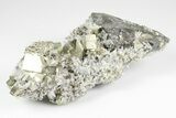 Cubic Pyrite, Sphalerite and Quartz Crystal Association - Peru #195752-4